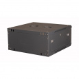 Шкаф 19" телекоммуникационный настенный, 4U 280x600х600 мм, дверь металл, черный